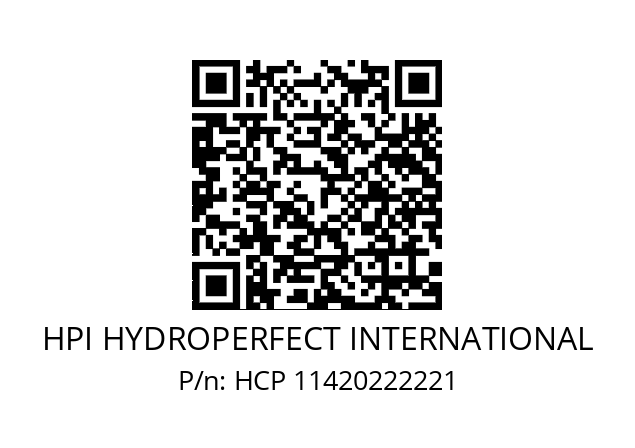   HPI HYDROPERFECT INTERNATIONAL HCP 11420222221