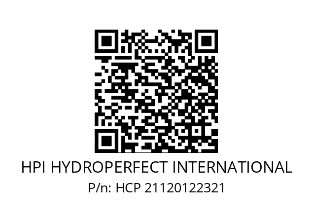   HPI HYDROPERFECT INTERNATIONAL HCP 21120122321