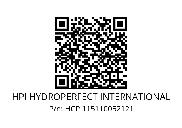   HPI HYDROPERFECT INTERNATIONAL HCP 115110052121