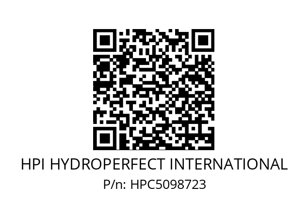   HPI HYDROPERFECT INTERNATIONAL HPC5098723