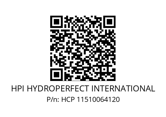   HPI HYDROPERFECT INTERNATIONAL HCP 11510064120