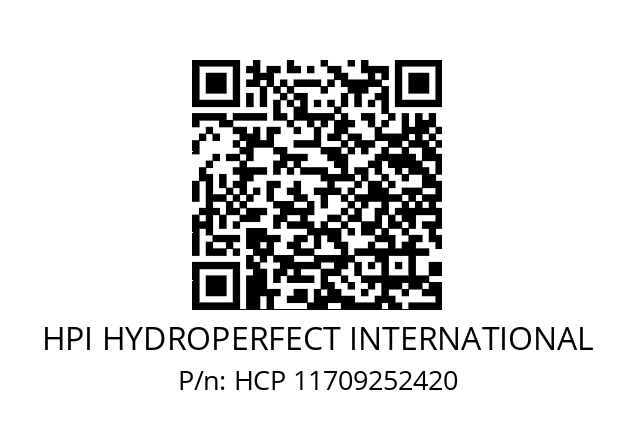   HPI HYDROPERFECT INTERNATIONAL HCP 11709252420