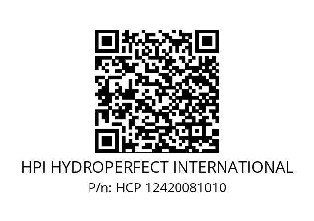   HPI HYDROPERFECT INTERNATIONAL HCP 12420081010