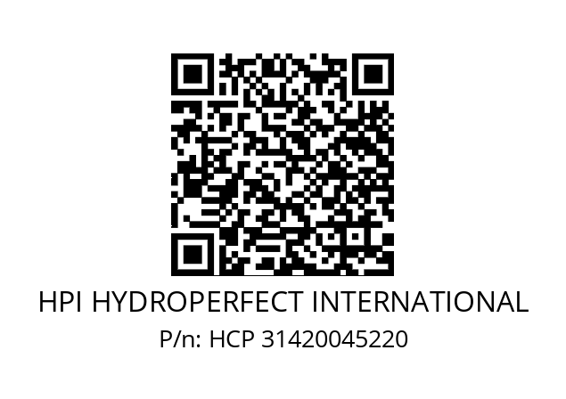   HPI HYDROPERFECT INTERNATIONAL HCP 31420045220