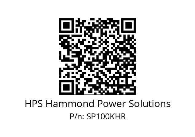   HPS Hammond Power Solutions SP100KHR