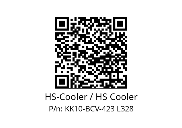   HS-Cooler / HS Cooler KK10-BCV-423 L328