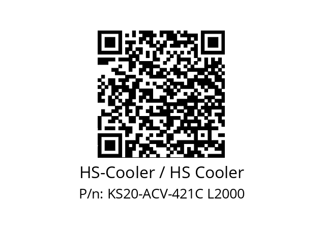   HS-Cooler / HS Cooler KS20-ACV-421C L2000