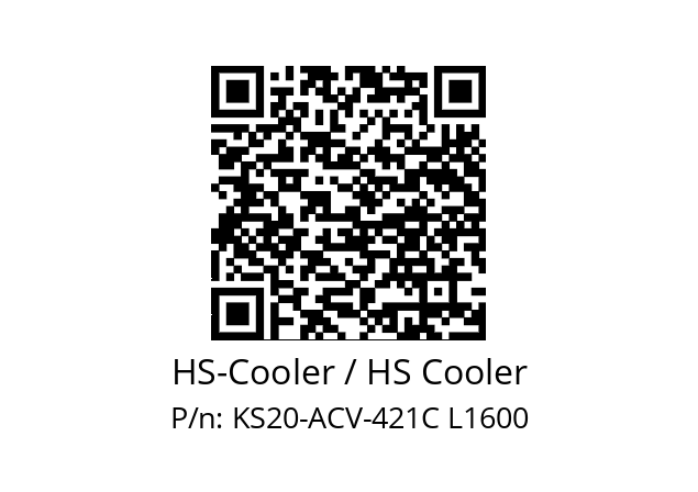   HS-Cooler / HS Cooler KS20-ACV-421C L1600