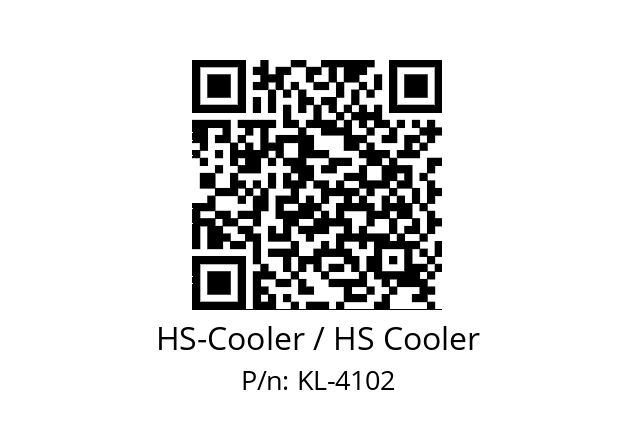   HS-Cooler / HS Cooler KL-4102