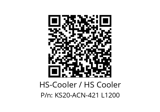   HS-Cooler / HS Cooler KS20-ACN-421 L1200