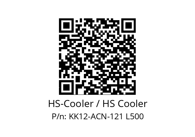   HS-Cooler / HS Cooler KK12-ACN-121 L500