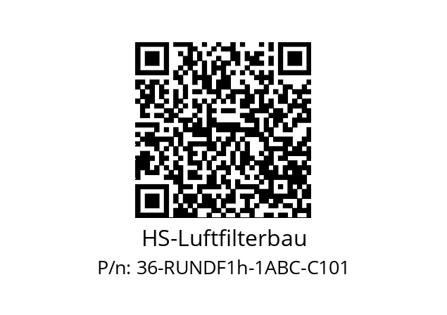  36-RUNDF1h-1ABC-C101 HS-Luftfilterbau 36-RUNDF1h-1ABC-C101