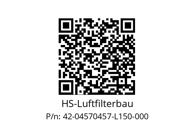   HS-Luftfilterbau 42-04570457-L150-000