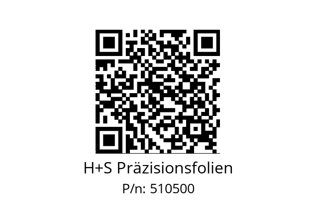   H+S Präzisionsfolien 510500