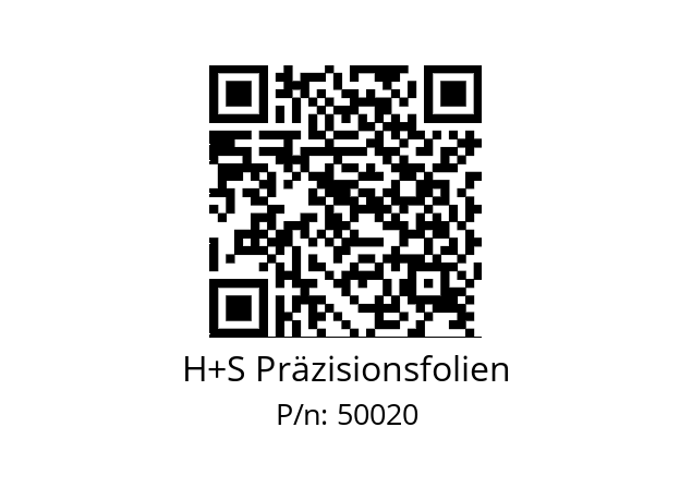   H+S Präzisionsfolien 50020