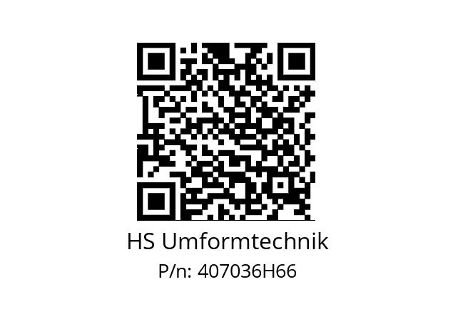   HS Umformtechnik 407036H66