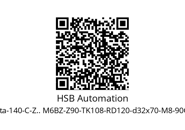   HSB Automation Beta-140-C-Z.. M6BZ-Z90-TK108-RD120-d32x70-M8-90G-140-1