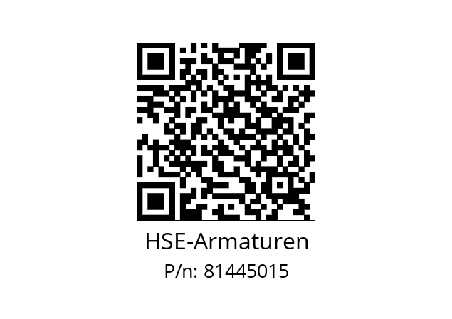   HSE-Armaturen 81445015