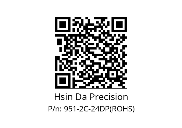   Hsin Da Precision 951-2C-24DP(ROHS)