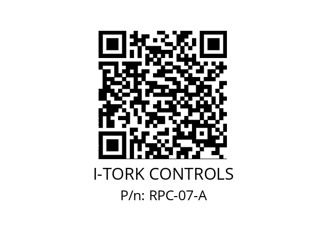   I-TORK CONTROLS RPC-07-A