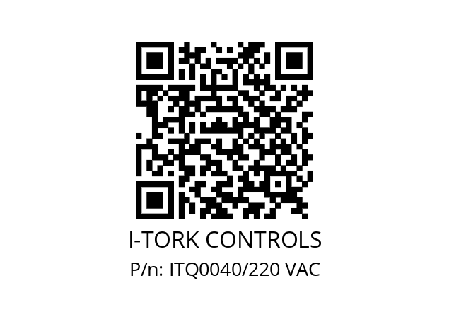   I-TORK CONTROLS ITQ0040/220 VAC