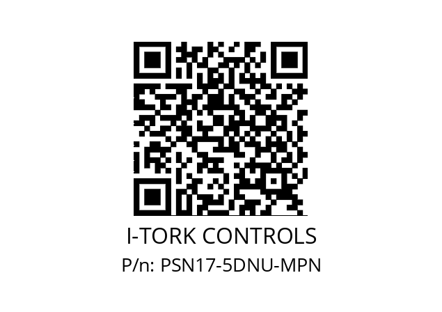   I-TORK CONTROLS PSN17-5DNU-MPN