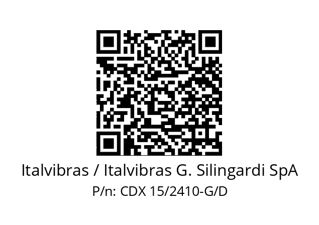   Italvibras / Italvibras G. Silingardi SpA CDX 15/2410-G/D