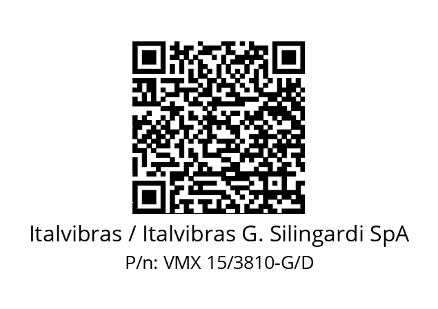   Italvibras / Italvibras G. Silingardi SpA VMX 15/3810-G/D