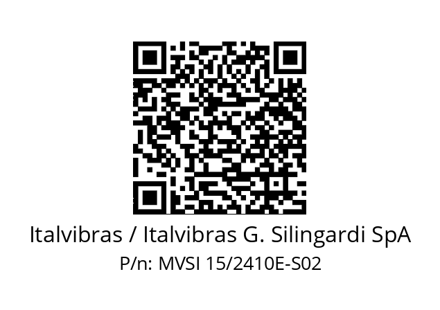   Italvibras / Italvibras G. Silingardi SpA MVSI 15/2410E-S02