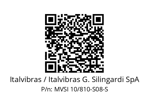   Italvibras / Italvibras G. Silingardi SpA MVSI 10/810-S08-S