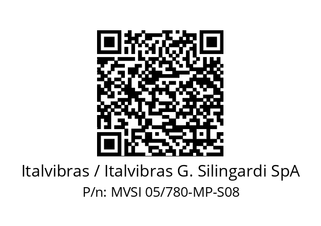   Italvibras / Italvibras G. Silingardi SpA MVSI 05/780-MP-S08