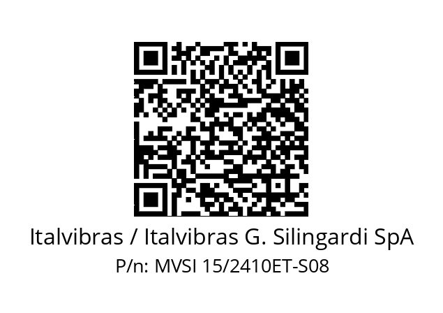   Italvibras / Italvibras G. Silingardi SpA MVSI 15/2410ET-S08