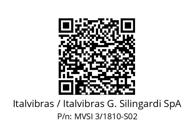   Italvibras / Italvibras G. Silingardi SpA MVSI 3/1810-S02