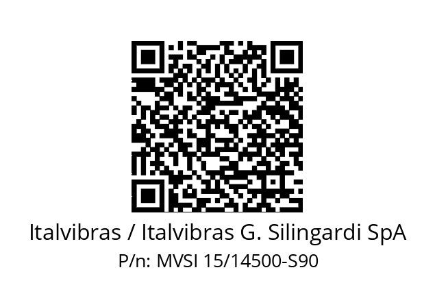   Italvibras / Italvibras G. Silingardi SpA MVSI 15/14500-S90