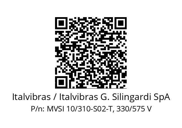   Italvibras / Italvibras G. Silingardi SpA MVSI 10/310-S02-T, 330/575 V