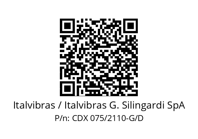   Italvibras / Italvibras G. Silingardi SpA CDX 075/2110-G/D