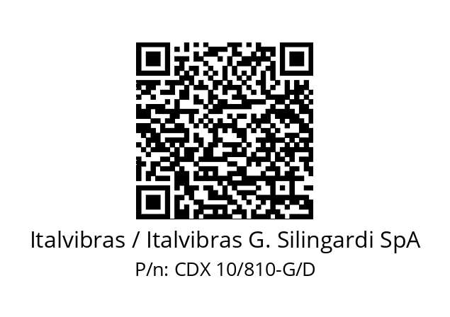   Italvibras / Italvibras G. Silingardi SpA CDX 10/810-G/D