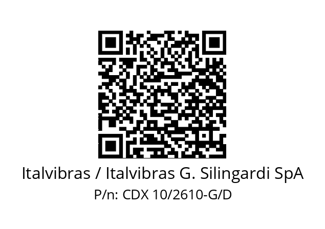   Italvibras / Italvibras G. Silingardi SpA CDX 10/2610-G/D