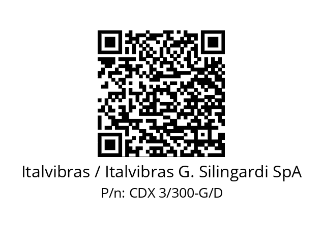   Italvibras / Italvibras G. Silingardi SpA CDX 3/300-G/D