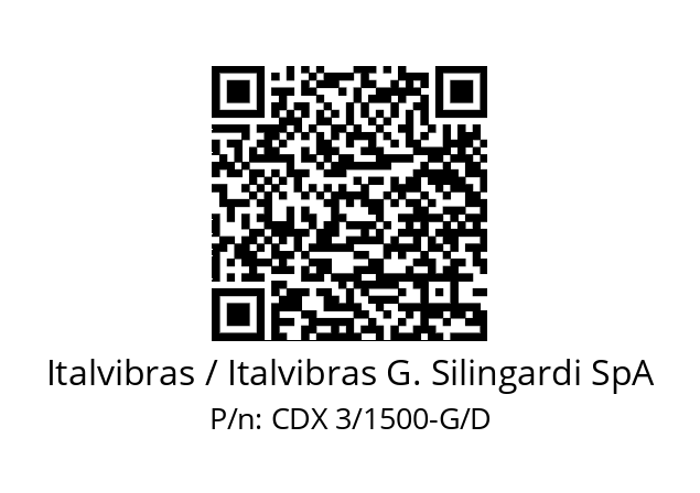   Italvibras / Italvibras G. Silingardi SpA CDX 3/1500-G/D