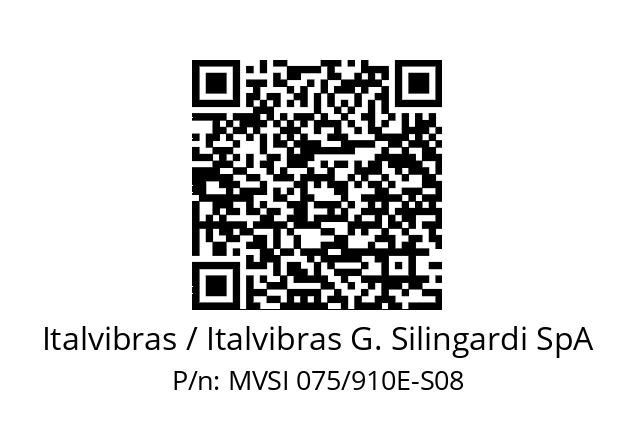   Italvibras / Italvibras G. Silingardi SpA MVSI 075/910E-S08