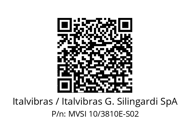   Italvibras / Italvibras G. Silingardi SpA MVSI 10/3810E-S02