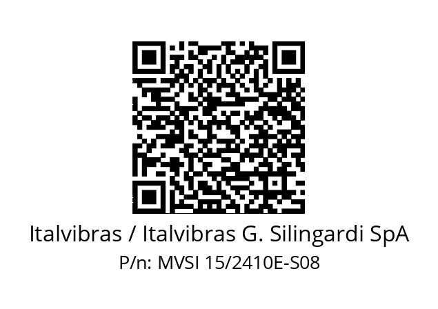   Italvibras / Italvibras G. Silingardi SpA MVSI 15/2410E-S08