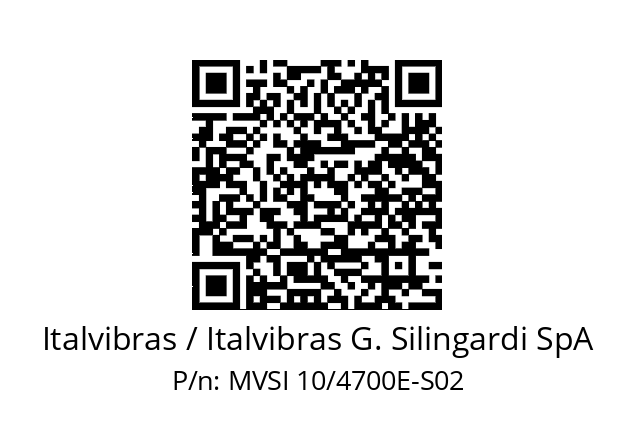   Italvibras / Italvibras G. Silingardi SpA MVSI 10/4700E-S02