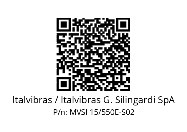   Italvibras / Italvibras G. Silingardi SpA MVSI 15/550E-S02