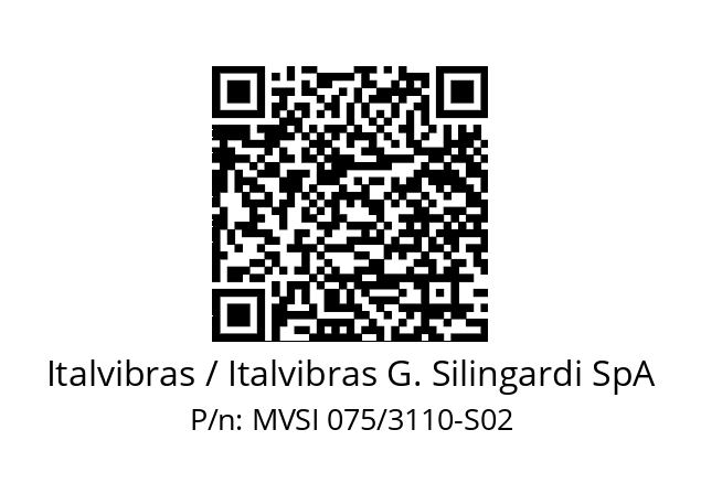   Italvibras / Italvibras G. Silingardi SpA MVSI 075/3110-S02