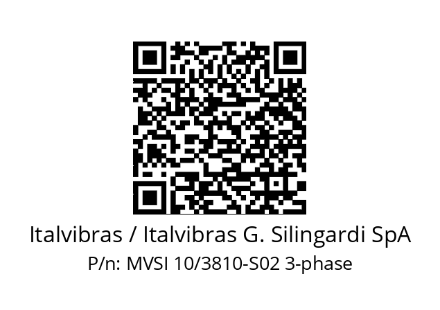   Italvibras / Italvibras G. Silingardi SpA MVSI 10/3810-S02 3-phase