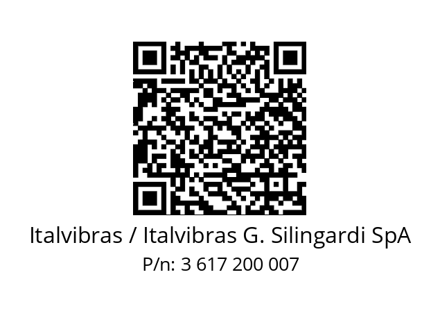   Italvibras / Italvibras G. Silingardi SpA 3 617 200 007