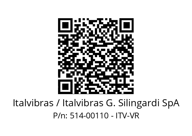   Italvibras / Italvibras G. Silingardi SpA 514-00110 - ITV-VR