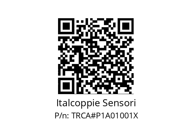   Italcoppie Sensori TRCA#P1A01001X